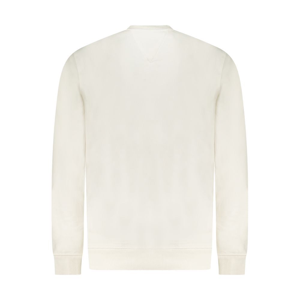 Tommy Hilfiger Women's White Cotton Sweatshirt - Comfortable & Stylish