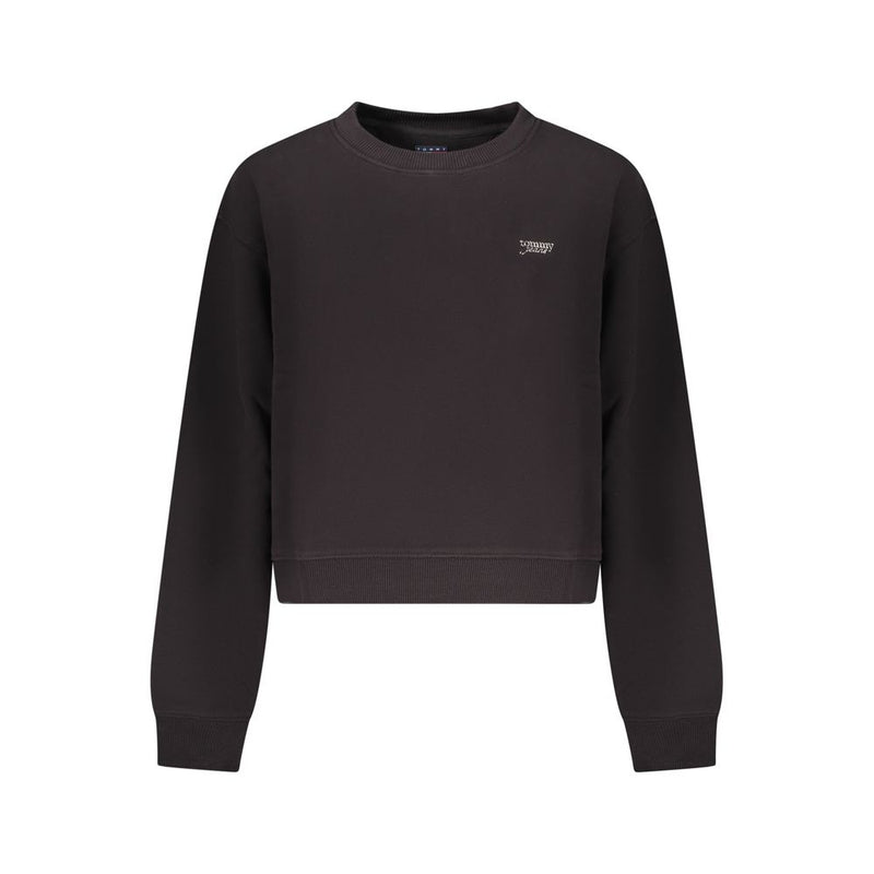 Tommy Hilfiger Sweatshirt Femme Noir en Coton
