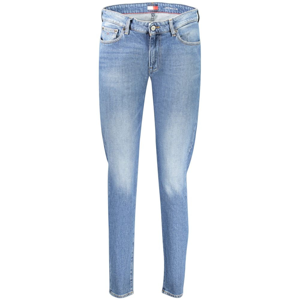 Tommy Hilfiger Blue Cotton Women's Slim Fit Jeans