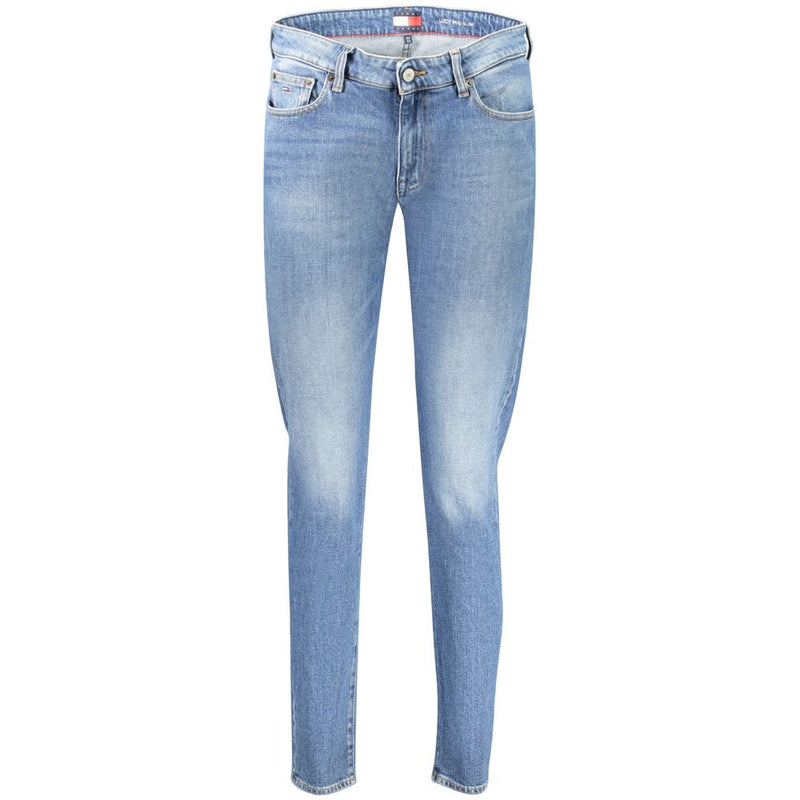 Tommy Hilfiger Blue Cotton Women's Slim Fit Jeans