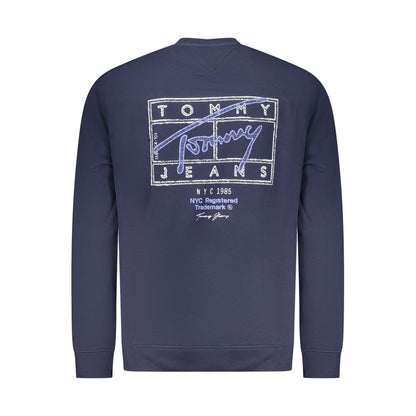 Sweat-shirt bleu en coton pour homme Tommy Hilfiger