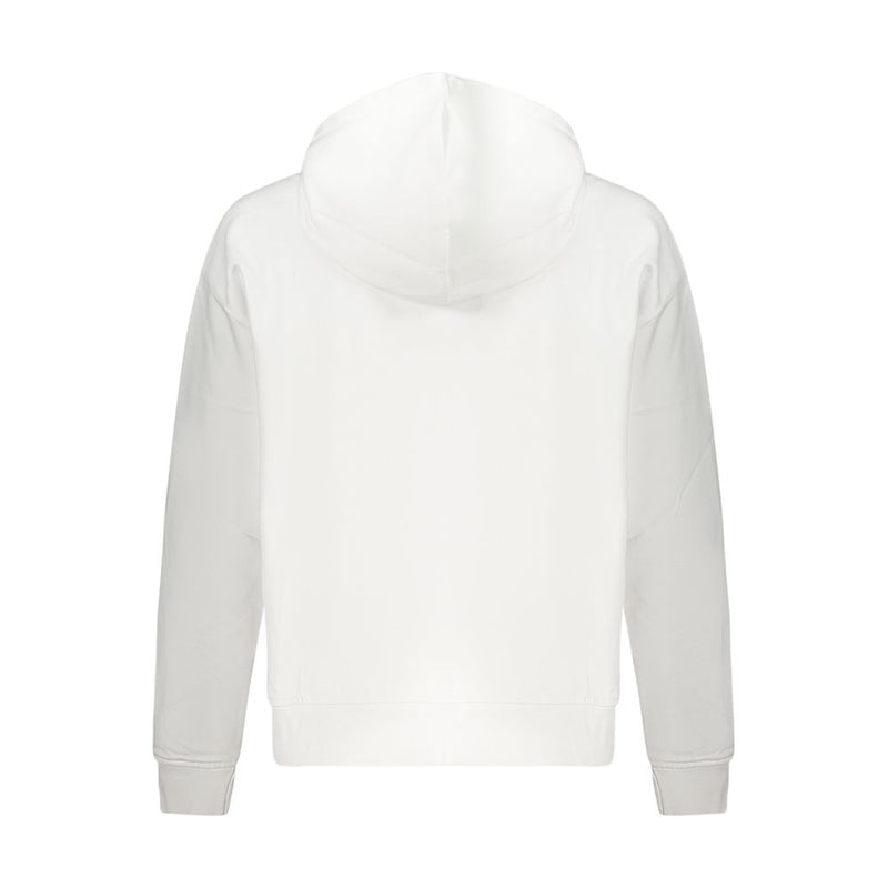 Calvin Klein Women's White Cotton Sweatshirt - Stylish & Comfortable