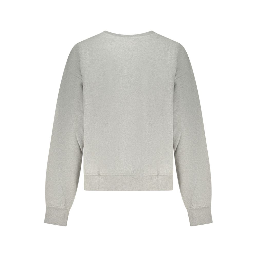 Calvin Klein Gray Cotton Sweatshirt for Women - Comfortable & Stylish