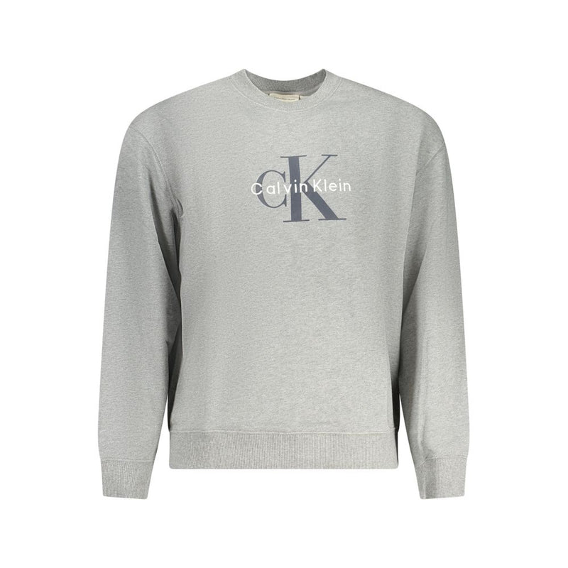 Sweat-shirt gris en coton Calvin Klein