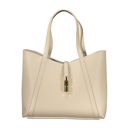 Furla Beige Leather Handbag