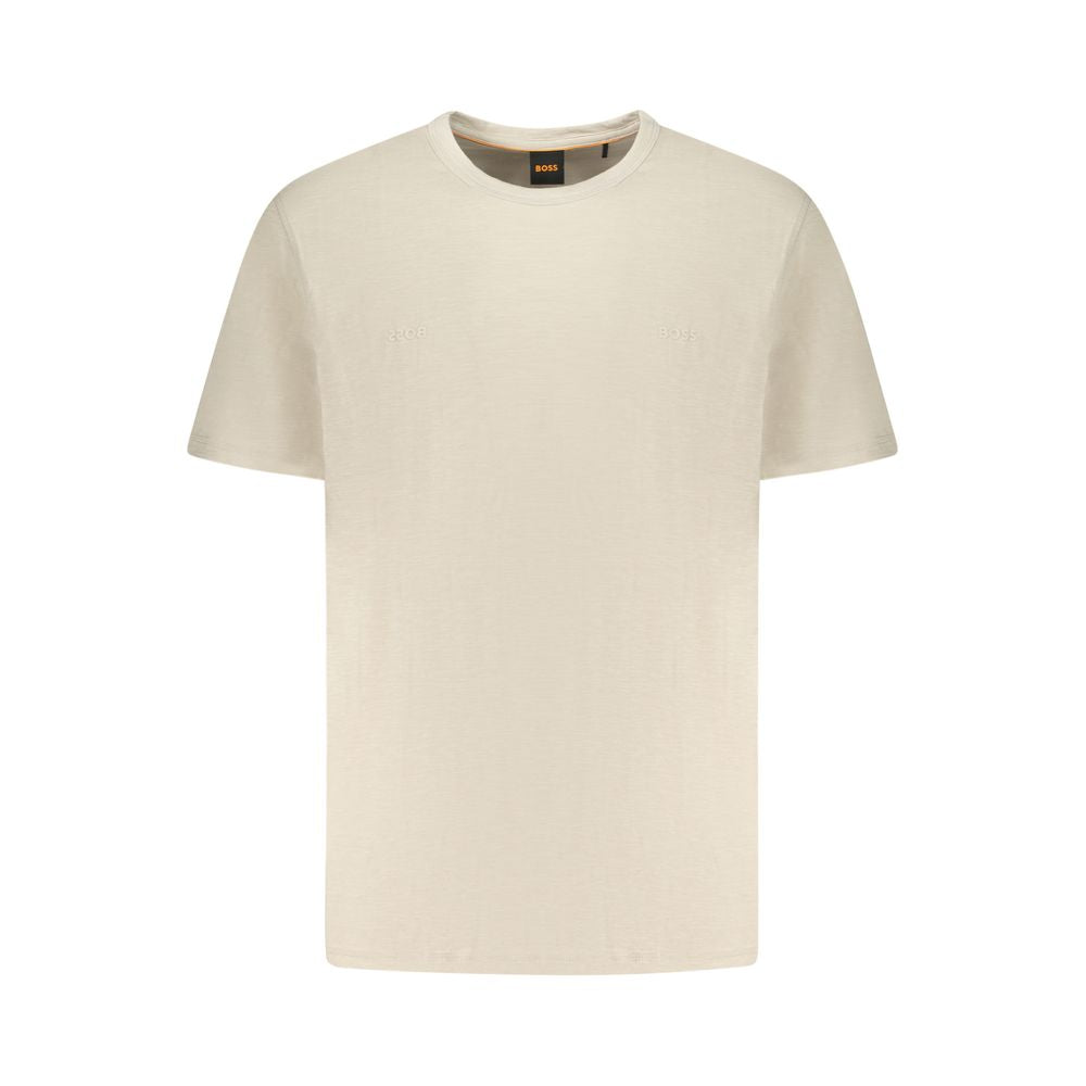 T-shirt en coton beige Hugo Boss