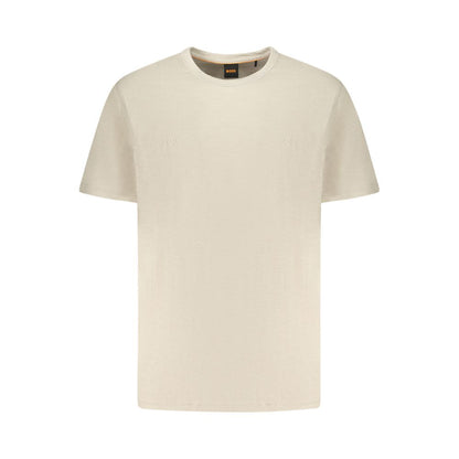 T-shirt en coton beige Hugo Boss
