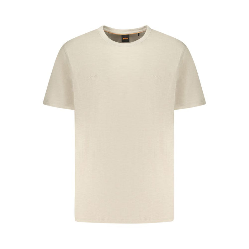 Hugo Boss Beigekleurig Katoenen T-Shirt