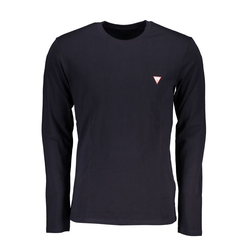 Guess Jeans T-Shirt en Coton Bleu pour Homme