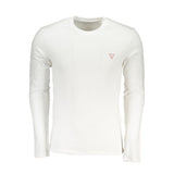 Guess Jeans White Cotton Men's T-Shirt - Slim Fit
