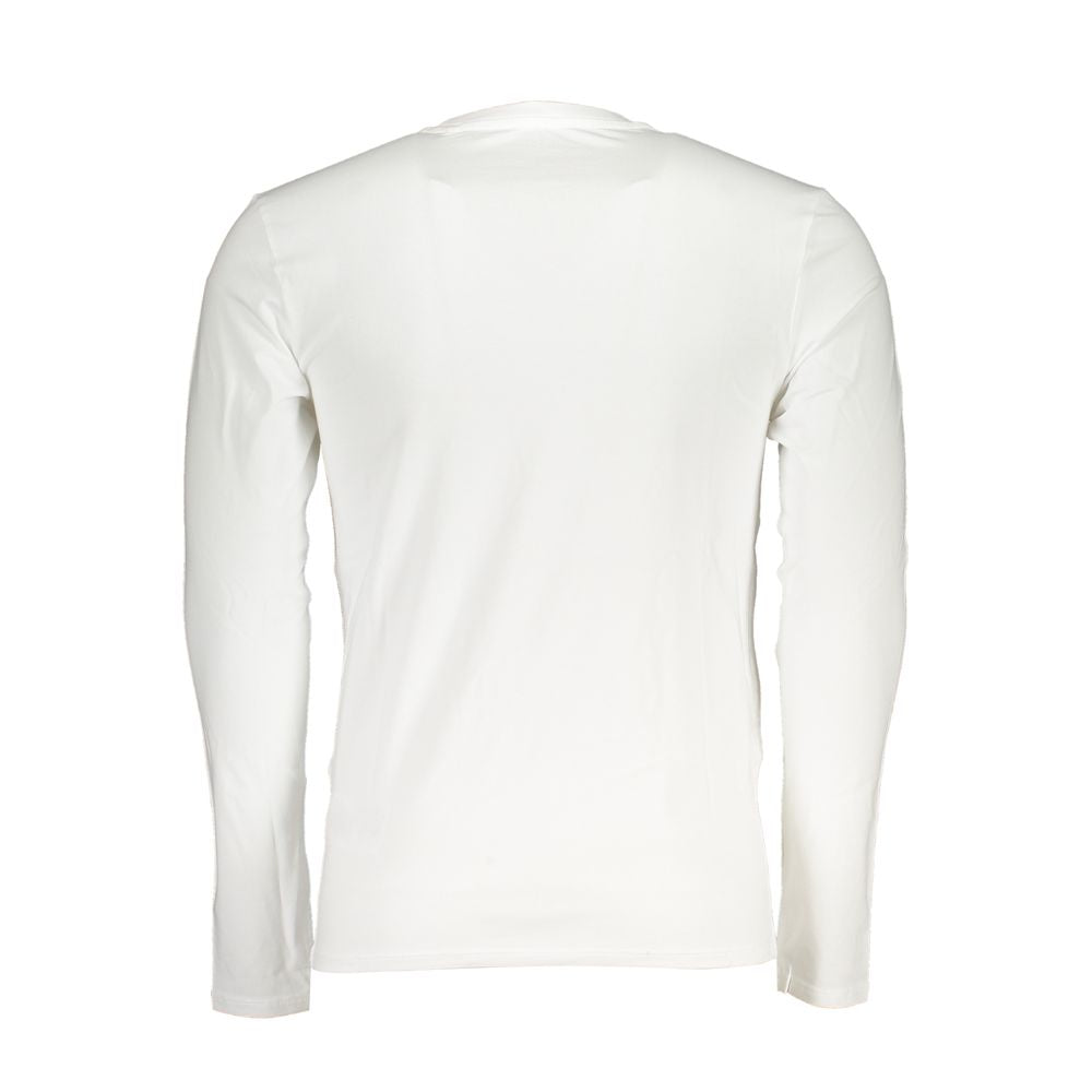 Guess Jeans White Cotton Men's T-Shirt - Slim Fit