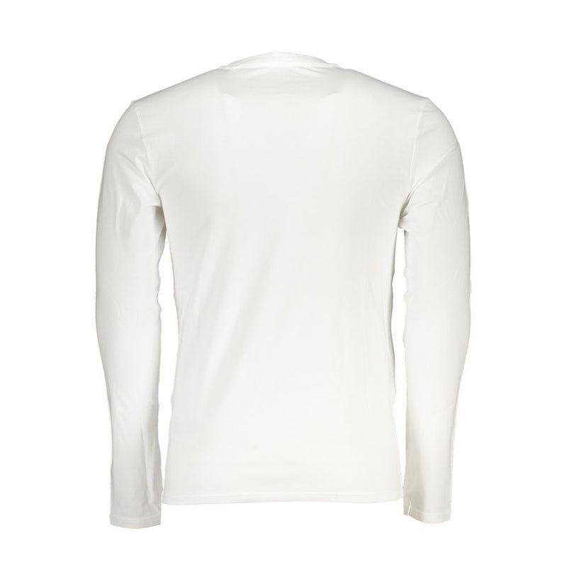 Guess Jeans White Cotton Men's T-Shirt - Slim Fit