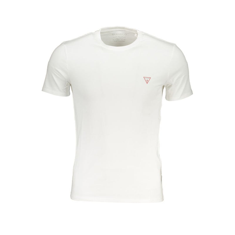 Guess Jeans Wit Heren T-shirt van Biologisch Katoen
