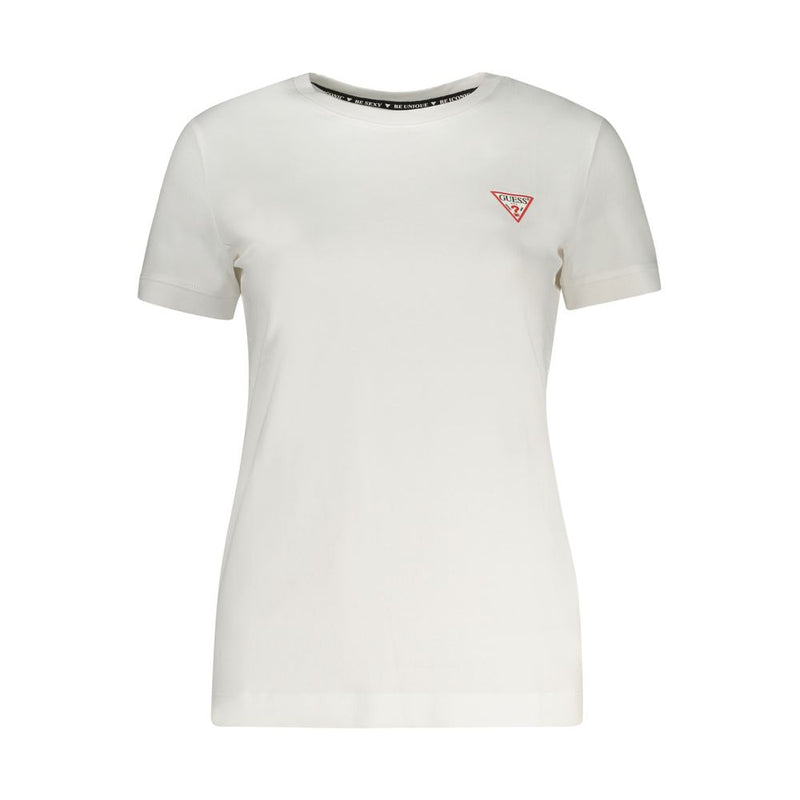 Guess Jeans Bianco Cotton Women T-Shirt - Confort et Style
