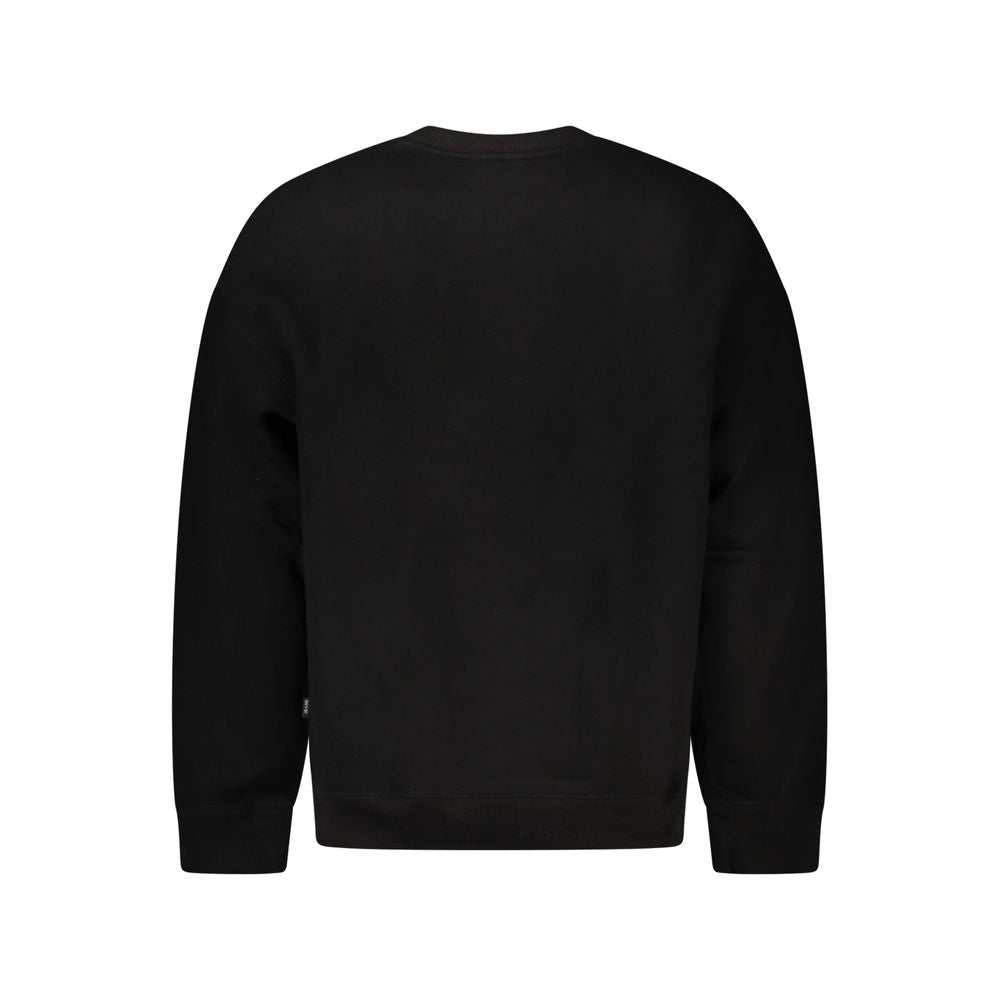 Guess Jeans Black Cotton Men Sweater - Oversized Luxury