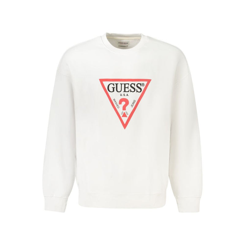 Guess Jeans Witte Katoenen Herentrui