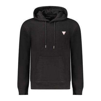 Guess Jeans Zwart Katoenen Heren Sweatshirt Slim Fit Met Capuchon