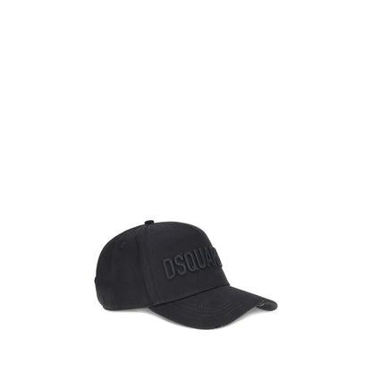 Dsquared² Black Cotton Cap (Baseball Hat)