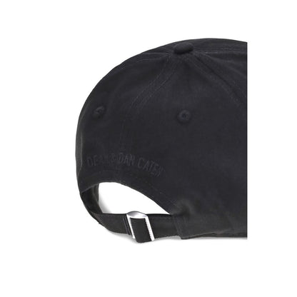 Dsquared² Black Cotton Cap (Baseball Hat)