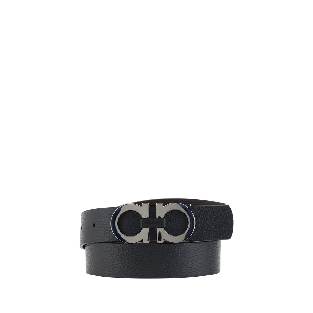 Ceinture Ferragamo Bos Taurus Regular en cuir de veau noir