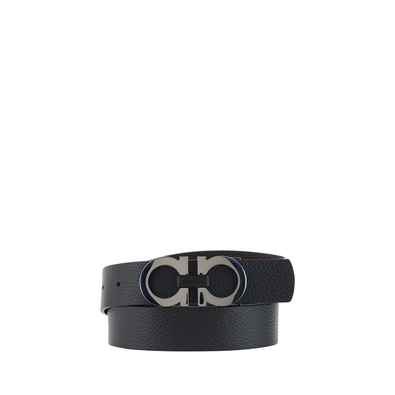 Ceinture Ferragamo Bos Taurus Regular en cuir de veau noir