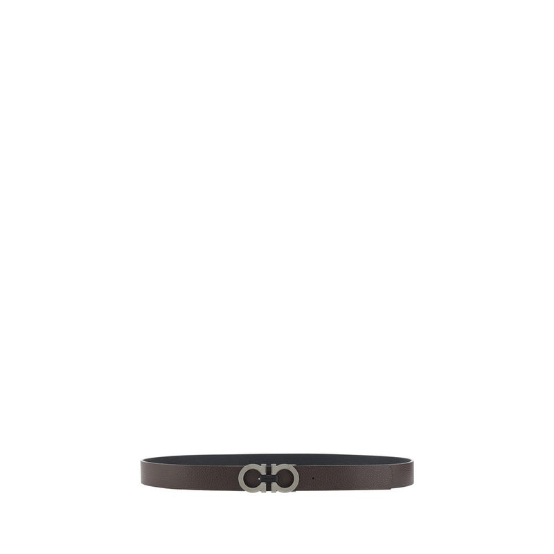 Ceinture Ferragamo Bos Taurus Regular en cuir de veau noir