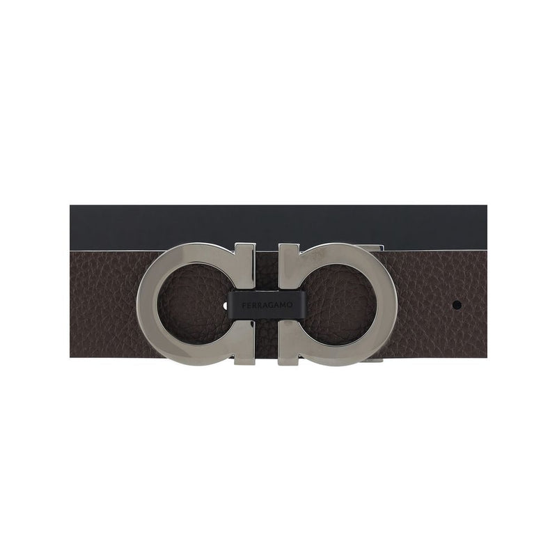 Ceinture Ferragamo Bos Taurus Regular en cuir de veau noir