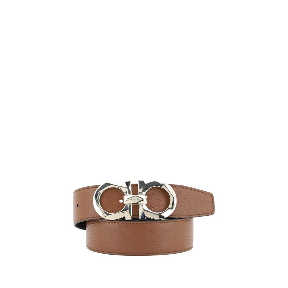 Ceinture Ferragamo Bos Taurus Regular en cuir de veau marron
