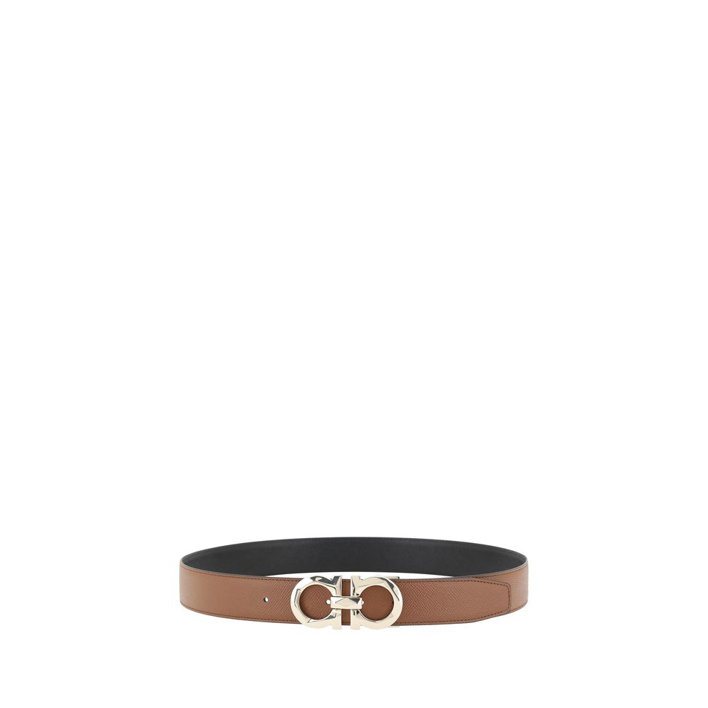 Ceinture Ferragamo Bos Taurus Regular en cuir de veau marron
