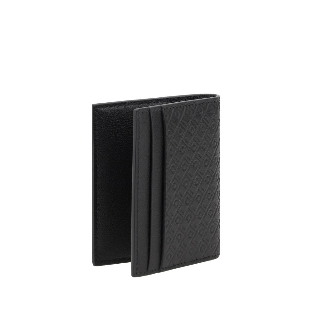 Portefeuille Ferragamo Bos Taurus en cuir de veau noir