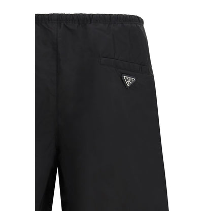 Prada Black Recycled Polyamide Shorts