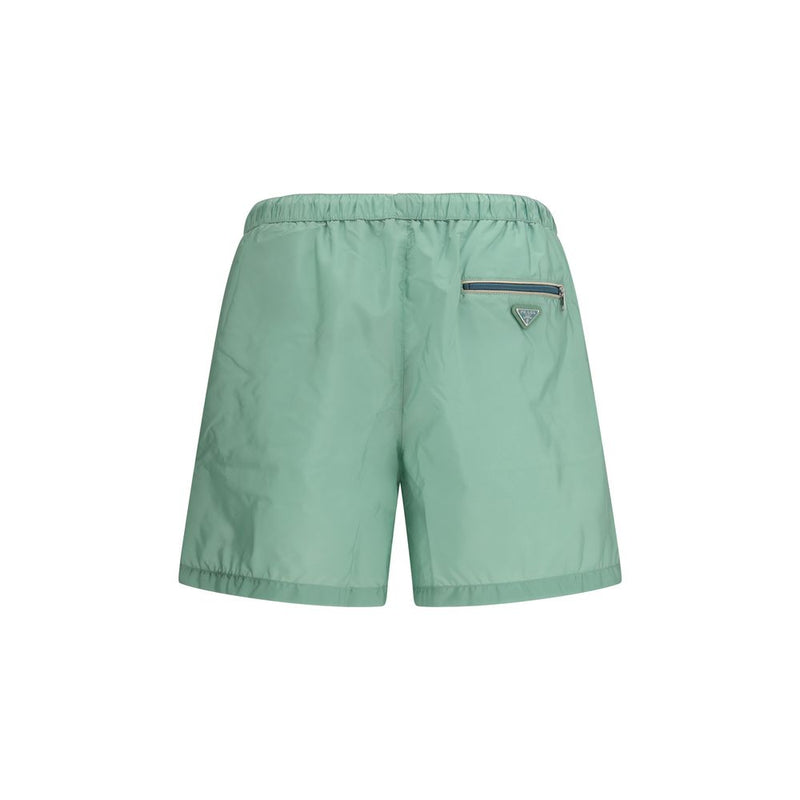 Prada Veelkleurige Gerecyclede Polyamide Korte Broek en Mini Shorts