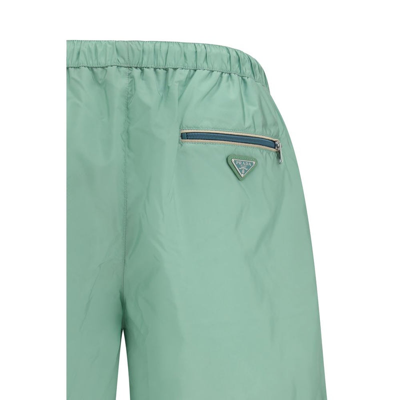 Prada Veelkleurige Gerecyclede Polyamide Korte Broek en Mini Shorts