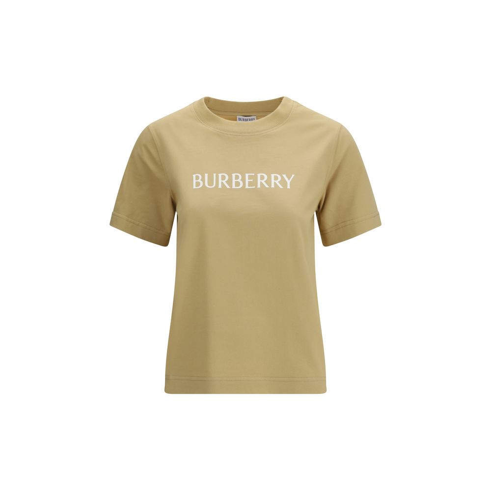 T-Shirt en Coton Beige Burberry pour Femmes