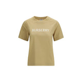 T-Shirt en Coton Beige Burberry pour Femmes