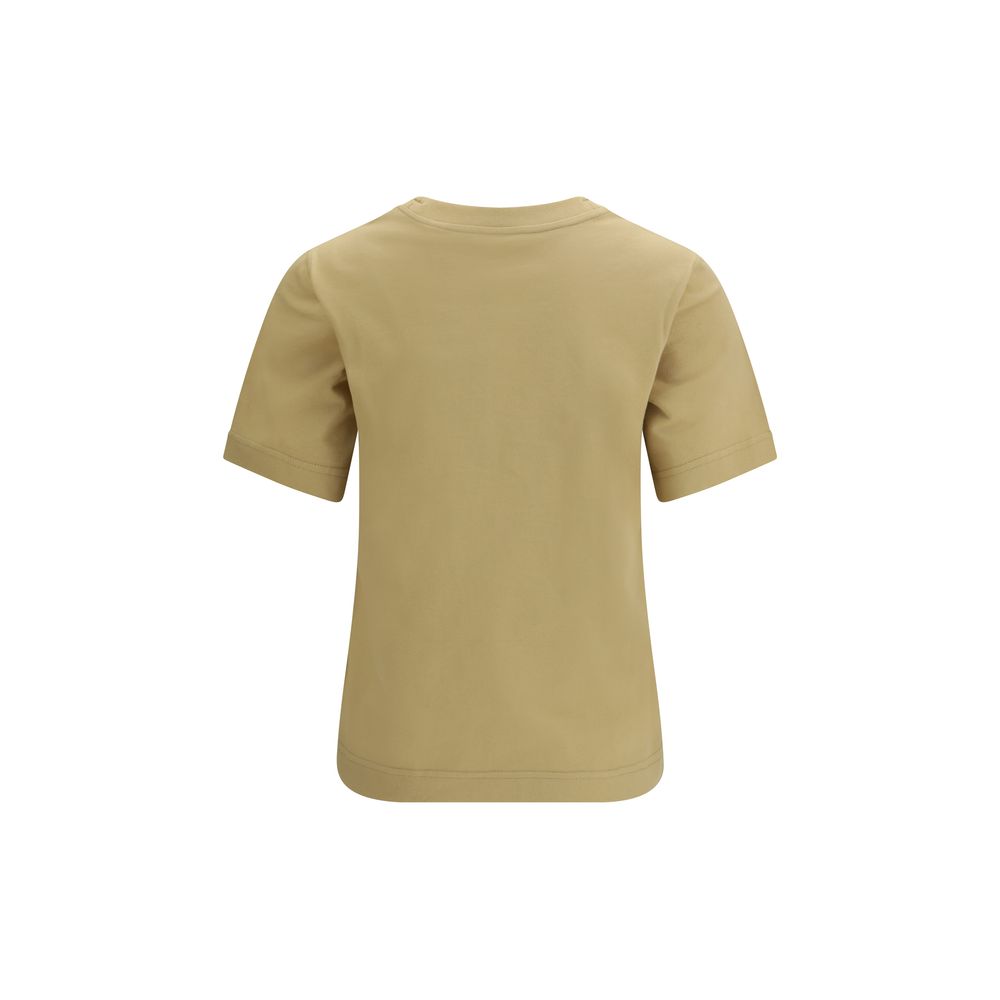T-Shirt en Coton Beige Burberry pour Femmes