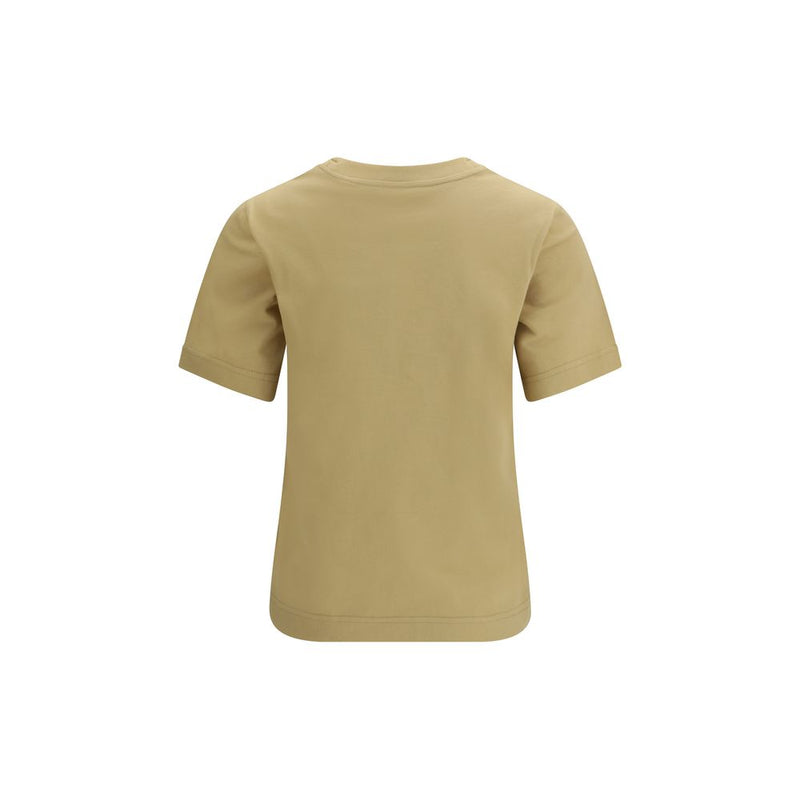 T-Shirt en Coton Beige Burberry pour Femmes