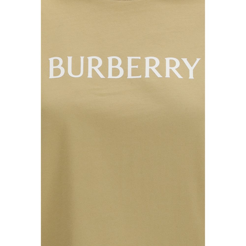 T-Shirt en Coton Beige Burberry pour Femmes