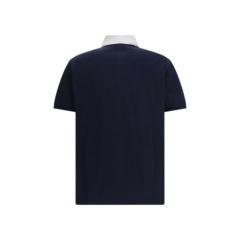 Gucci Blue Cotton Polo Shirt - SS26 Collection