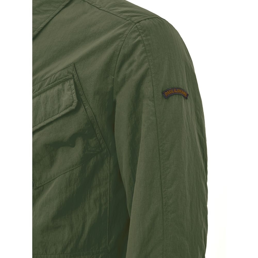 Manteau en polyester vert Paul &amp; Shark