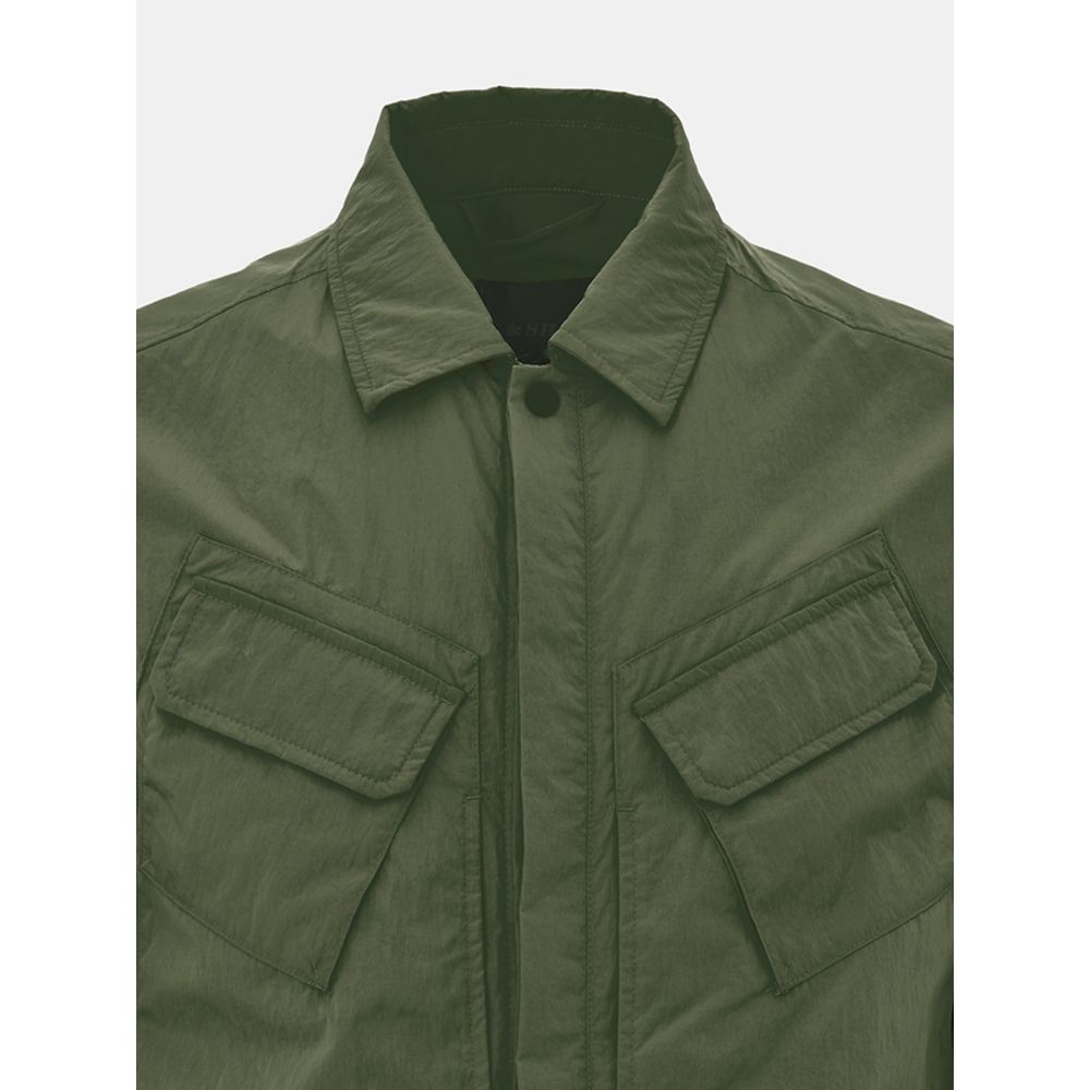 Manteau en polyester vert Paul &amp; Shark