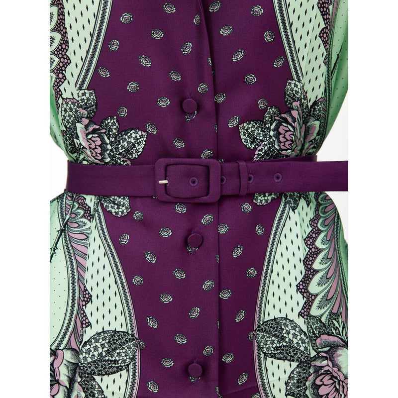 Gucci Green Silk Floral Pattern Shirt - Elegant Design