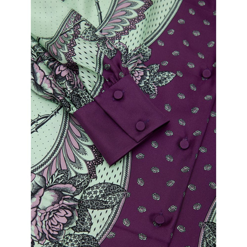 Gucci Green Silk Floral Pattern Shirt - Elegant Design
