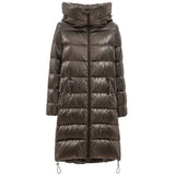 Herno Gray Viscose Parka with Hood for Women