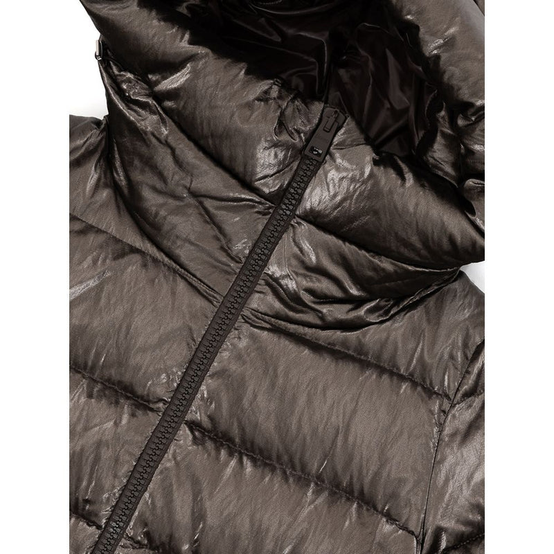 Herno Gray Viscose Parka with Hood for Women