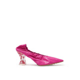 Bottega Veneta Fuchsia Leather Slippers for Women