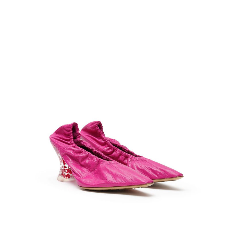 Bottega Veneta Fuchsia Leather Slippers for Women