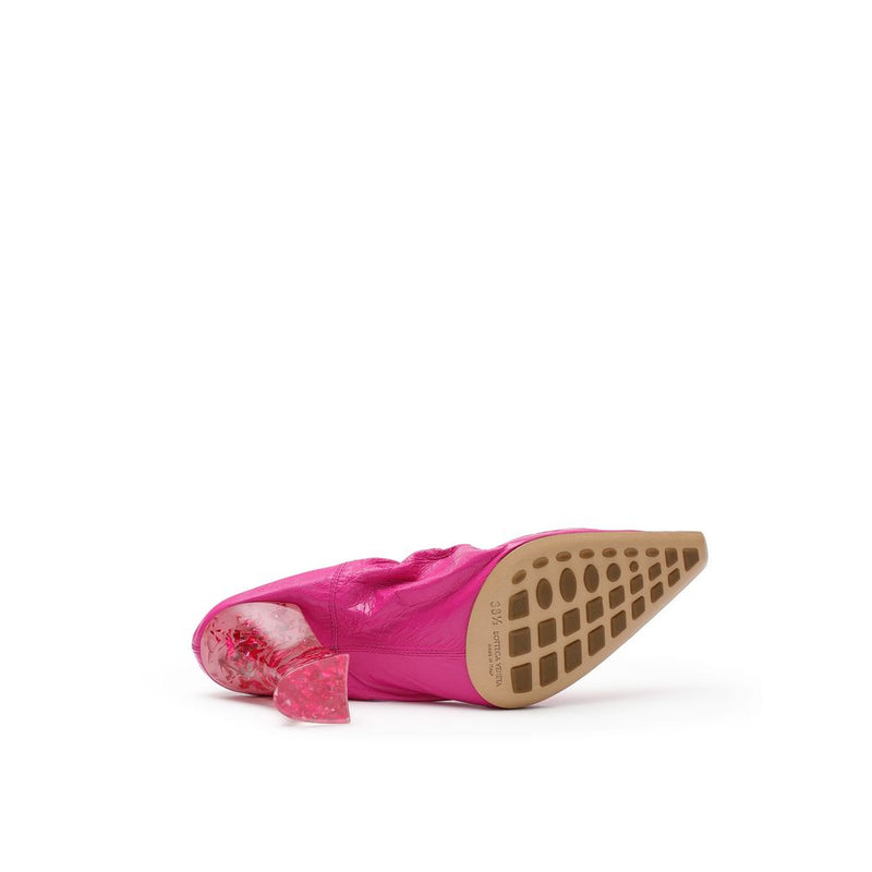 Bottega Veneta Fuchsia Leather Slippers for Women