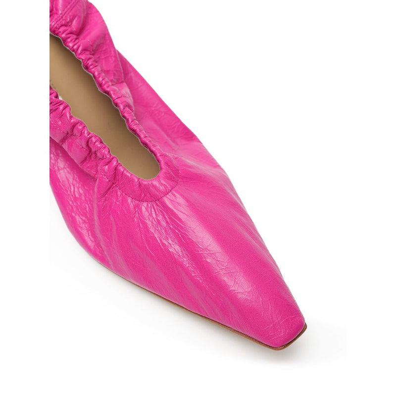 Bottega Veneta Fuchsia Leather Slippers for Women