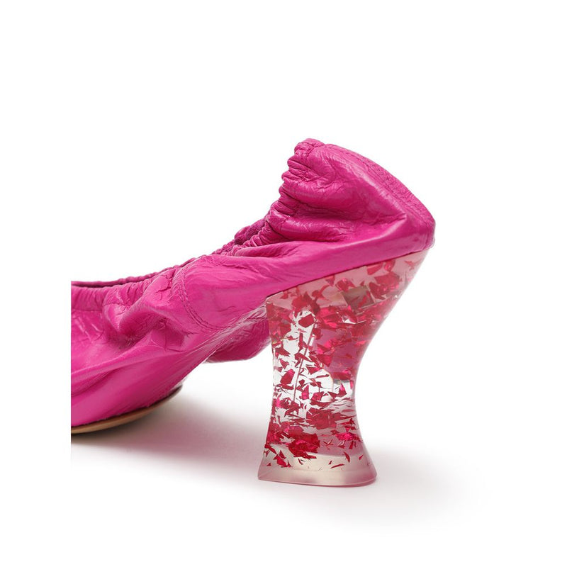 Bottega Veneta Fuchsia Leather Slippers for Women